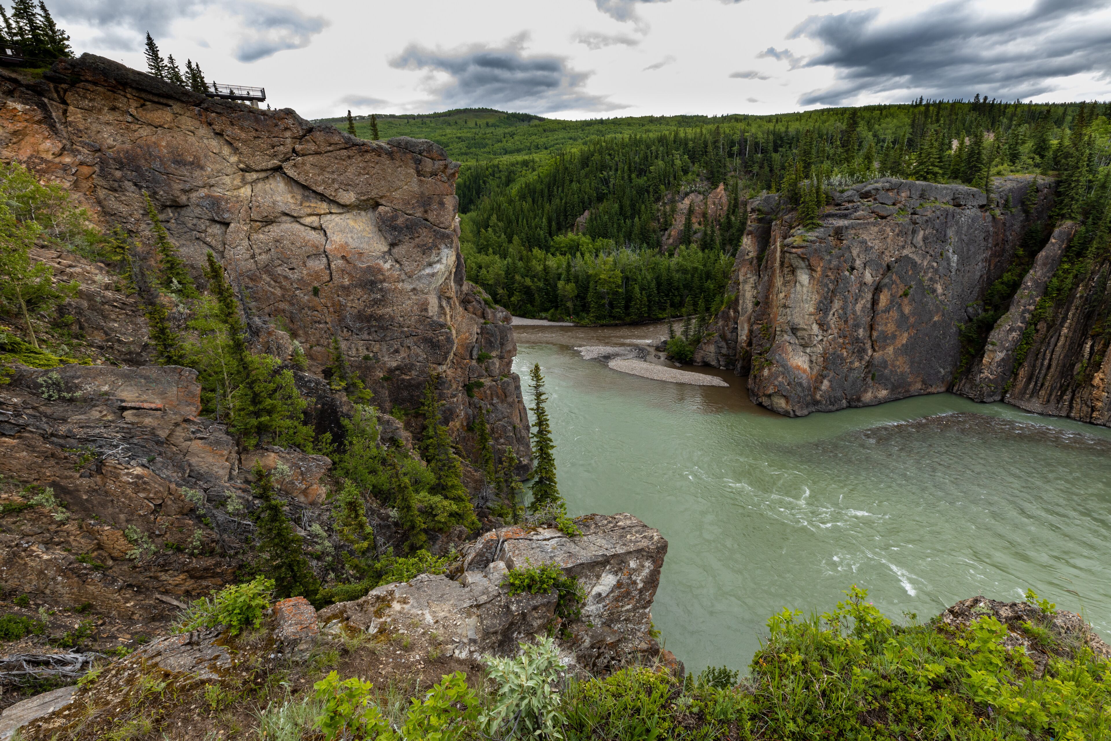 The Sulphur Gates at Grande Prairie in Canada