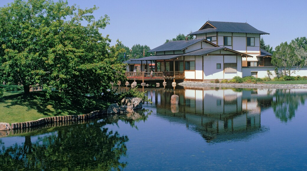 Nikka Yuko Japanese Canadian centenial public garden at Lethbridge Alberta Canada
