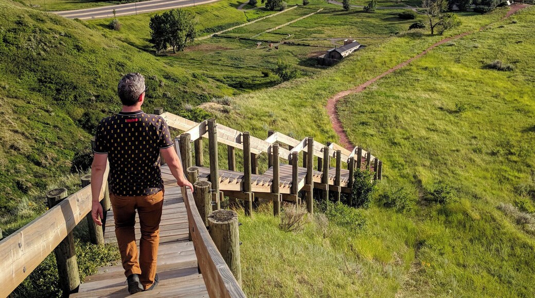 Located in the Oldman River Valley, it is comprised of the 5.0 km river bottom trail system perfect for running, cycling, or an evening stroll. TIP - stay on the paths, not only to protect the landscape, but there are rattlesnakes!