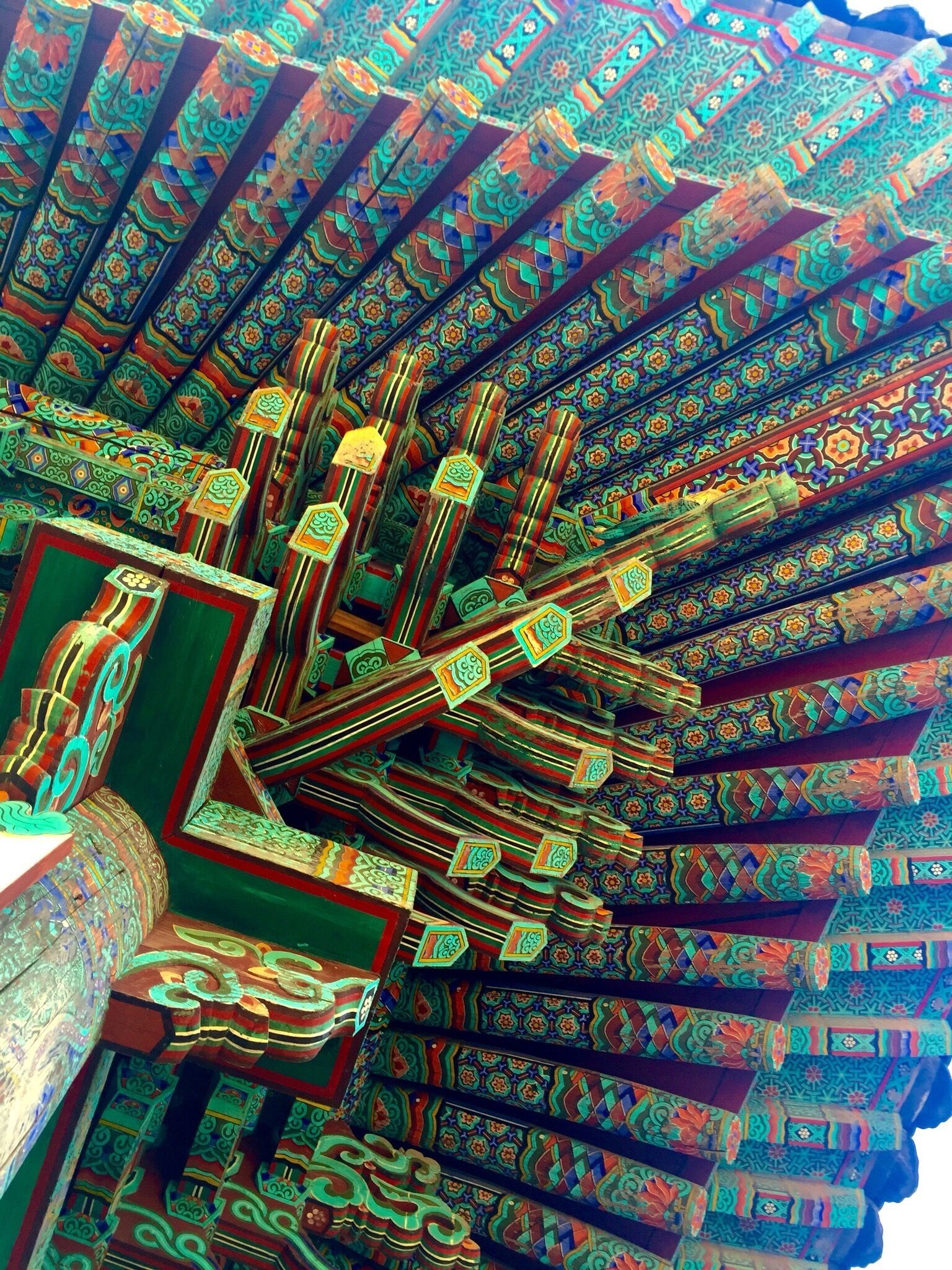 Beautiful Buddhist temple in the mountains that also serves as a monastery for Buddhist nuns. It was a great place for meditation outside of the city! Highly worth the trip, great hiking on the surrounding mountains!!! 
#patterns 