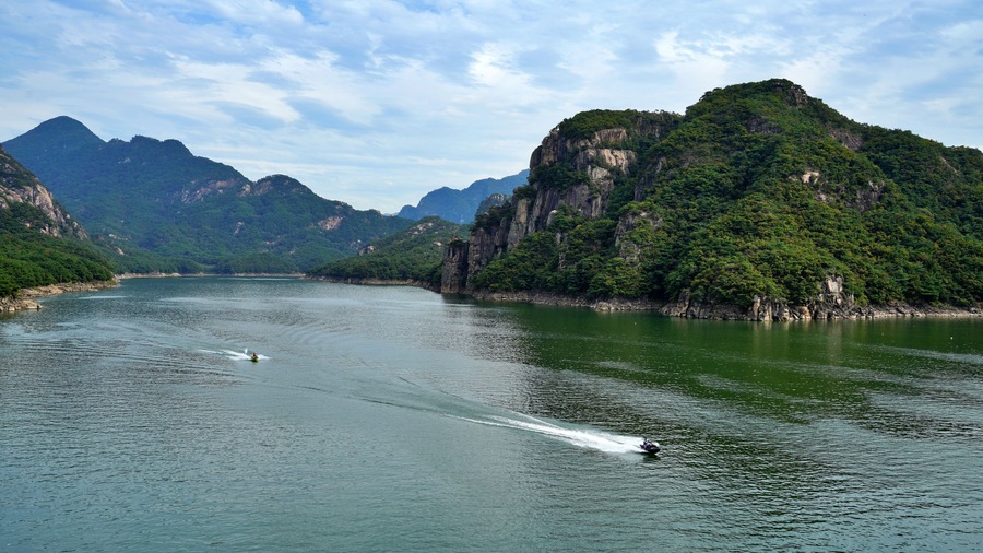 Natural scenery around Chungju Lake in Korea