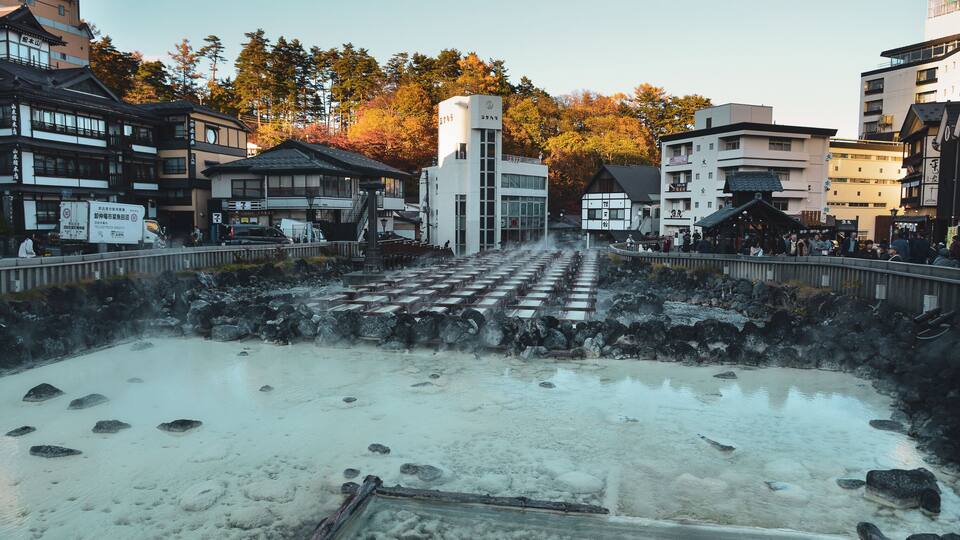 Kusatsu Onsen in Gunma Prefecture, Japan