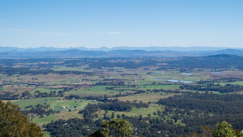 Scenic view from Mount Tamborine on the Gold Coast.