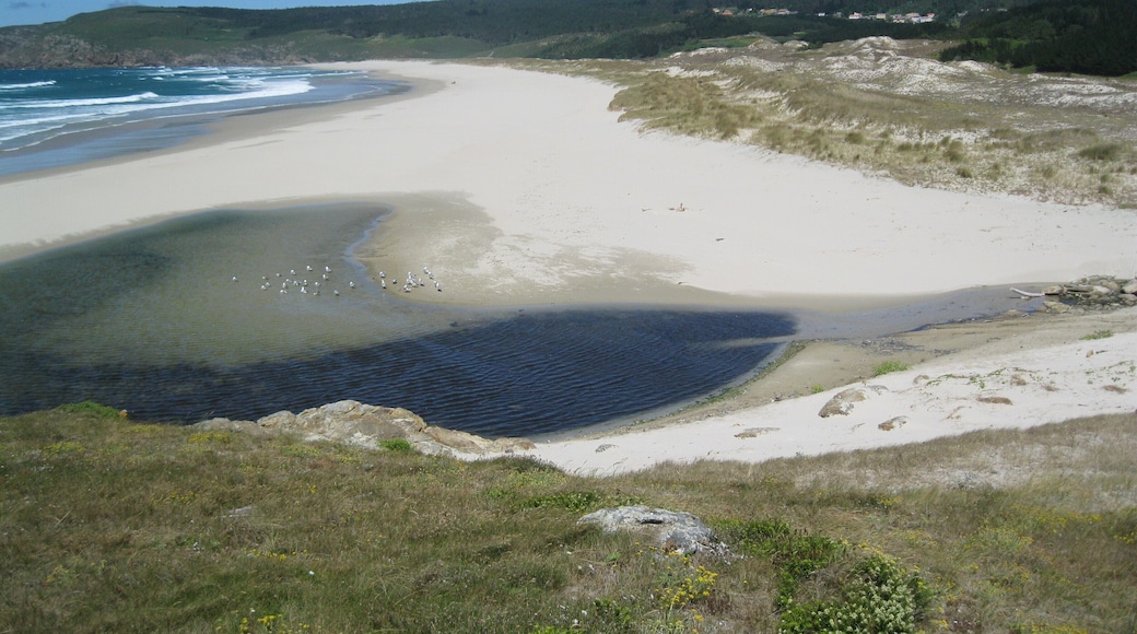 Beach of Rostro, in Fisterra, Galicia, Spain.