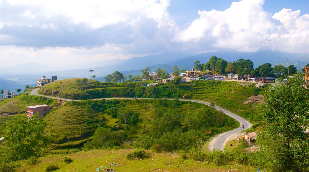 Nagarkot showing tranquil scenes and a small town or village