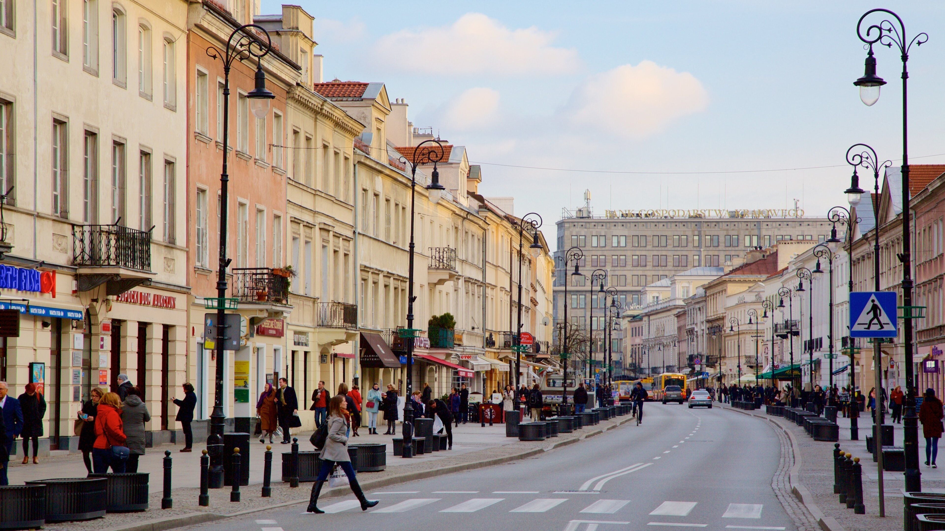 Nowy Swiat Street which includes street scenes and cbd