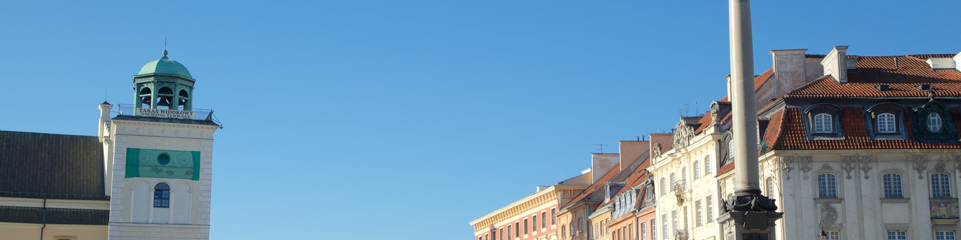 Sigismund\'s Column featuring a square or plaza and a monument