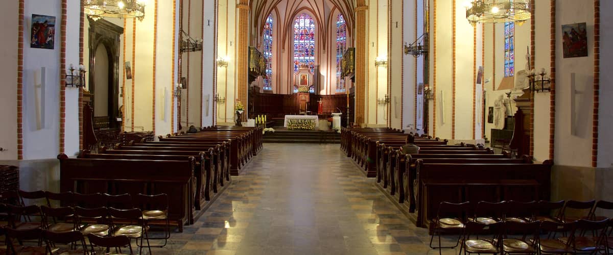 St. John\'s Cathedral which includes a church or cathedral and interior views