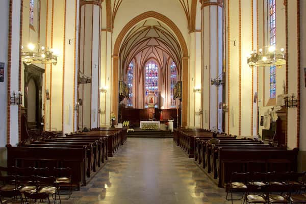 Catedral de San Juan mostrando vistas interiores y una iglesia o catedral