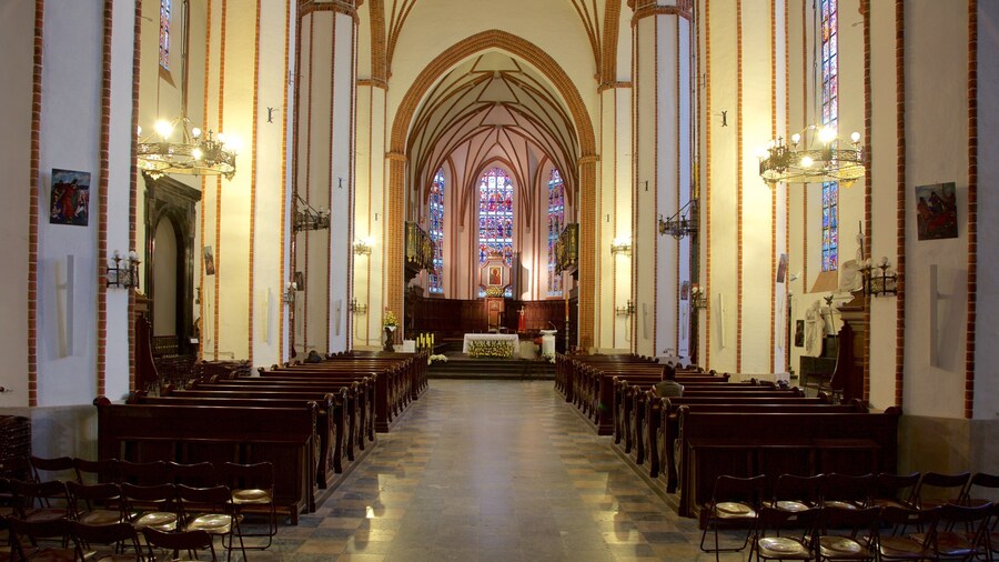 St. John\'s Cathedral showing a church or cathedral and interior views