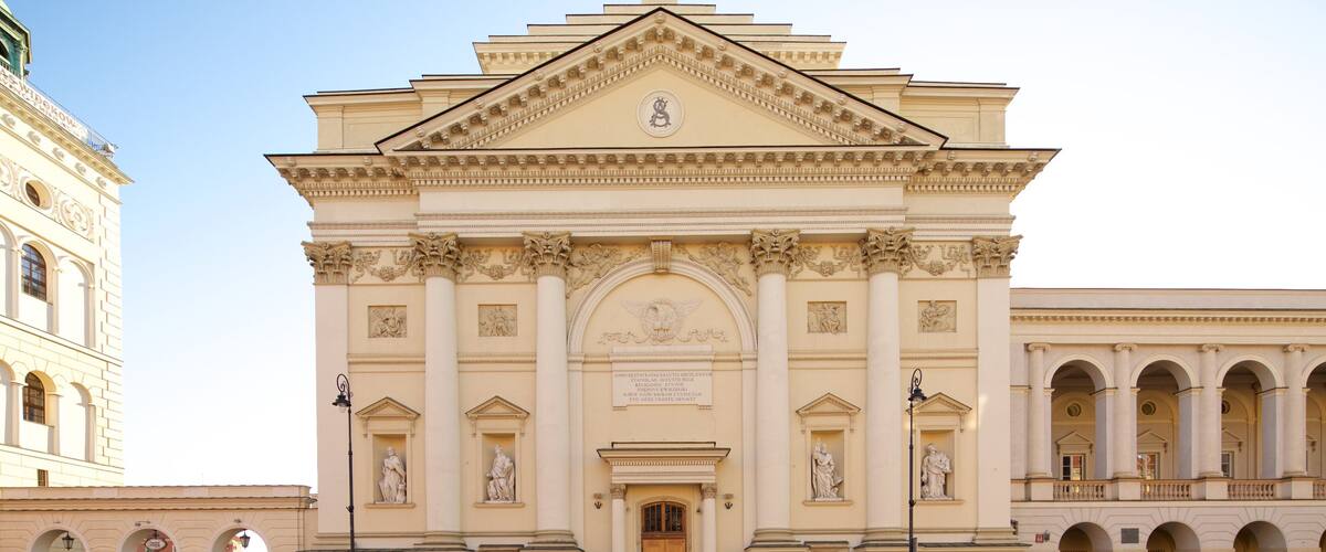 St. Anne\'s Church featuring a church or cathedral and heritage architecture