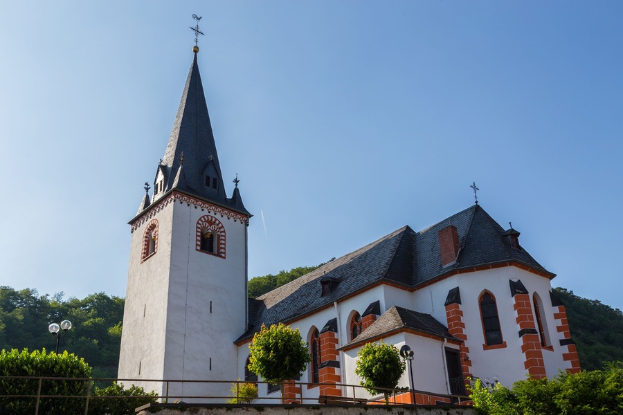 Church of Loef at Moselle Germany Europe.; Shutterstock ID 1123313282; Purchase Order: -