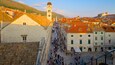 Stradun which includes a city as well as a large group of people