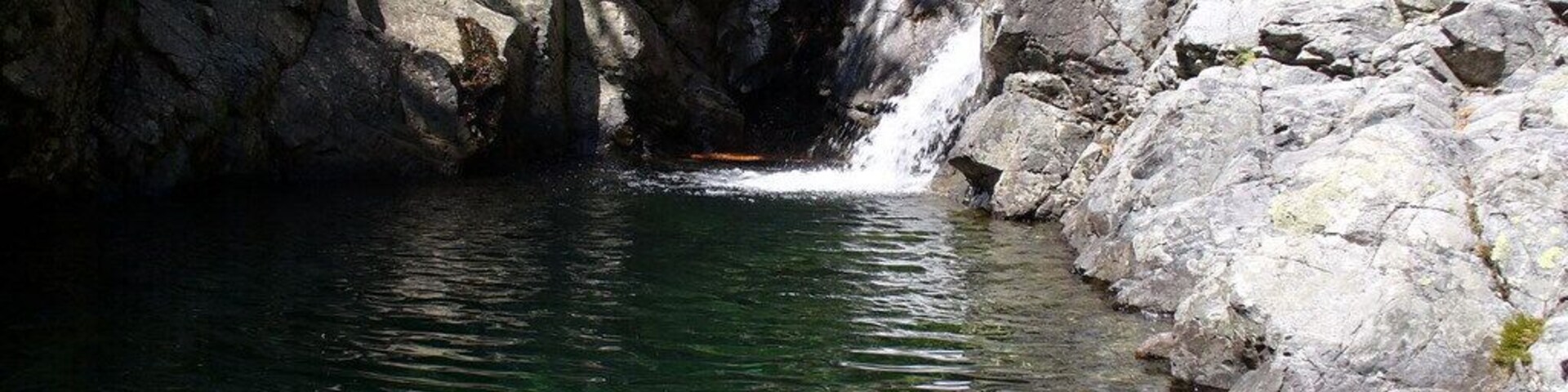 Corsica - Cascade des Anglais - clean water in the pond
