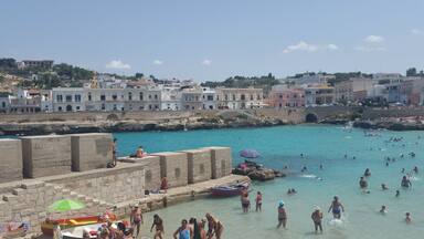 Amazing little Beach in This little city. Choosing a Bar in front of it, You can breakfast with one of greedy croissant and be happy of this beautiful scenario.