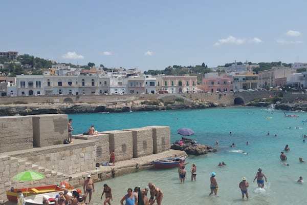 Amazing little Beach in This little city. Choosing a Bar in front of it, You can breakfast with one of greedy croissant and be happy of this beautiful scenario.