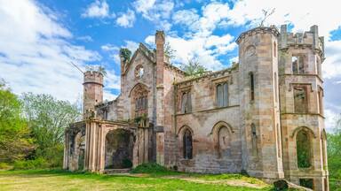 Look at Cambusnethan Priory Ruin also known as Cambusnethan House located in Wishaw, North Lanarkshire, Scotland.