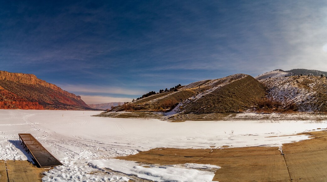The frozen lake panorama