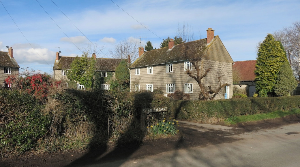 Sydenham Grove. A group of early post war houses in the middle of the village.