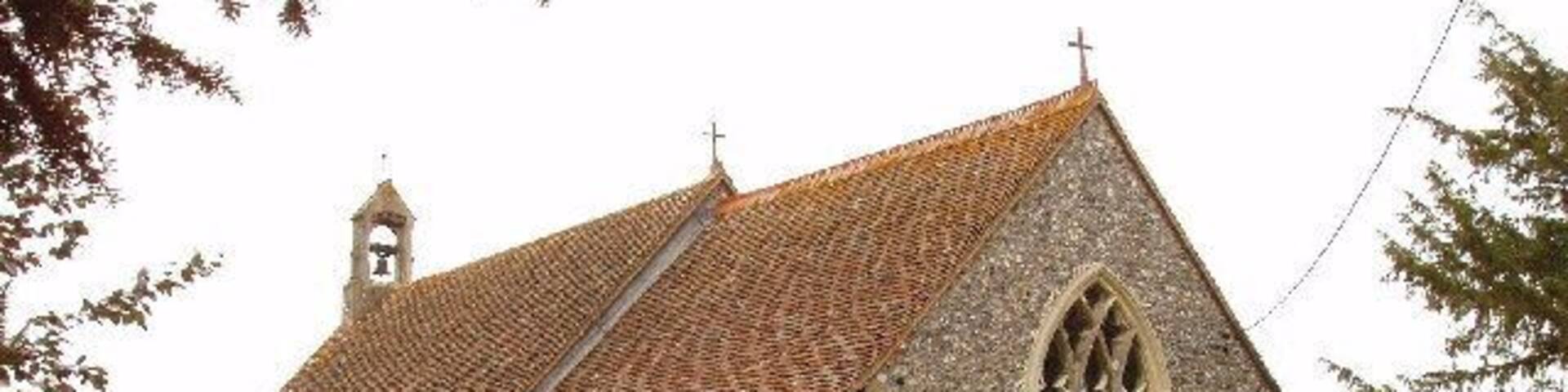 Church of The Nativity of the Blessed Virgin Mary, Crowell. There was a 12th or 13th century church on this site, but it was largely rebuilt in 1878.