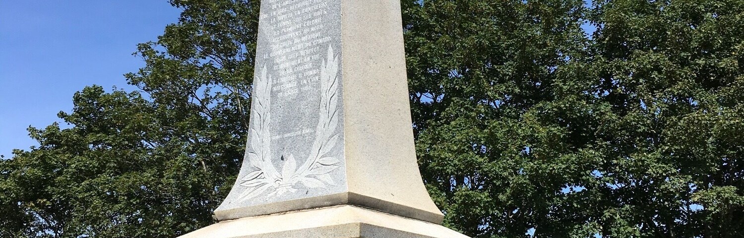 Historic statue of the discovery of Annapolis in 1604.