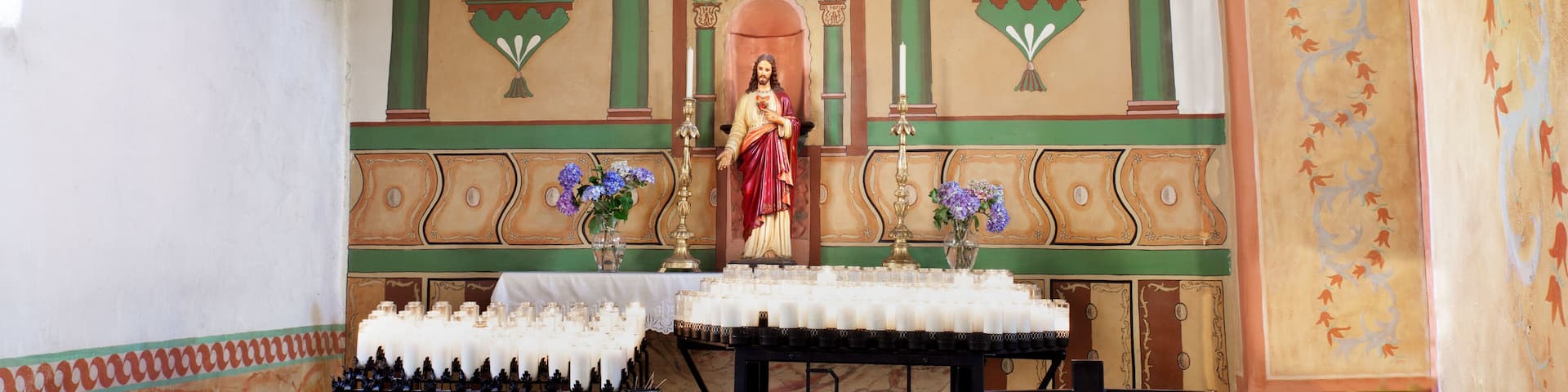 Devotional area in Mission San Miguel church