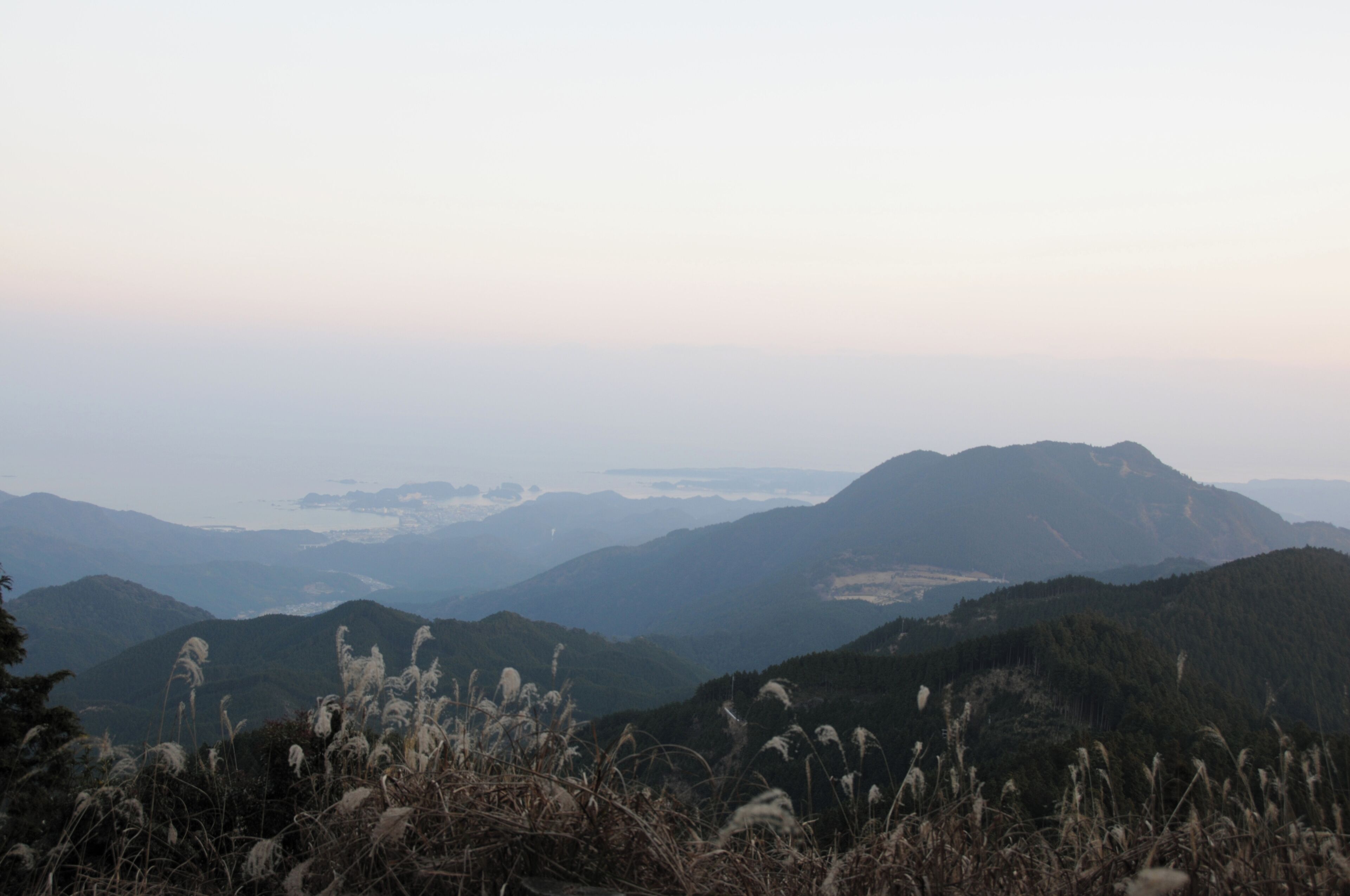 舟見茶屋跡よりの眺望　熊野古道　大雲取越