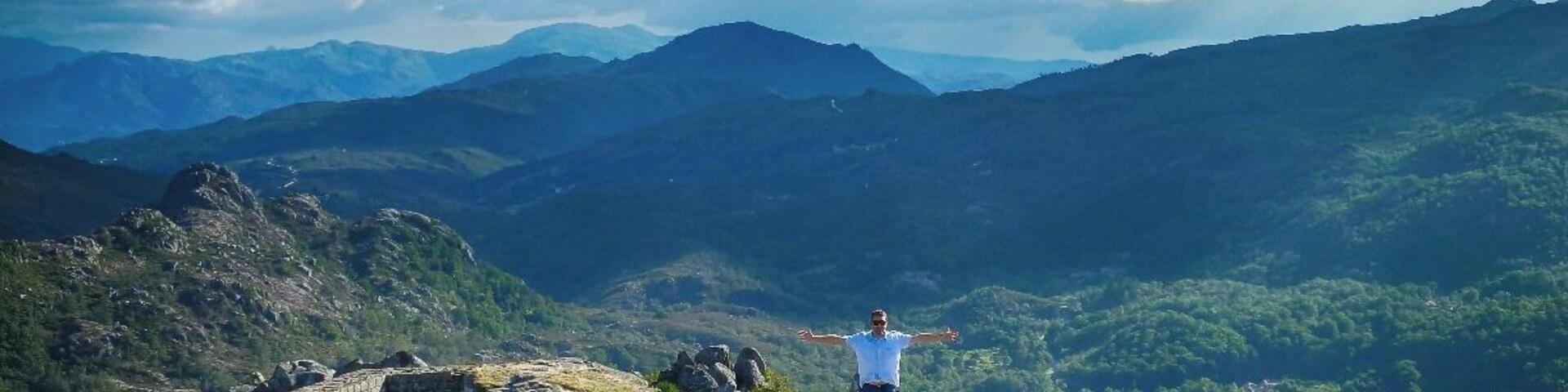 Visiting the ruins from the Castle of Castro Laboreiro. The views are amazing from the top of this Romanesque style castle located on an isolated hilltop. The way up is a nice trail and takes around 30m from the village center.