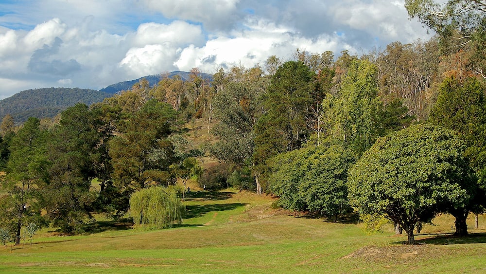 The picturesque but challenging Mount Beauty Golf Course - Victoria, Australia