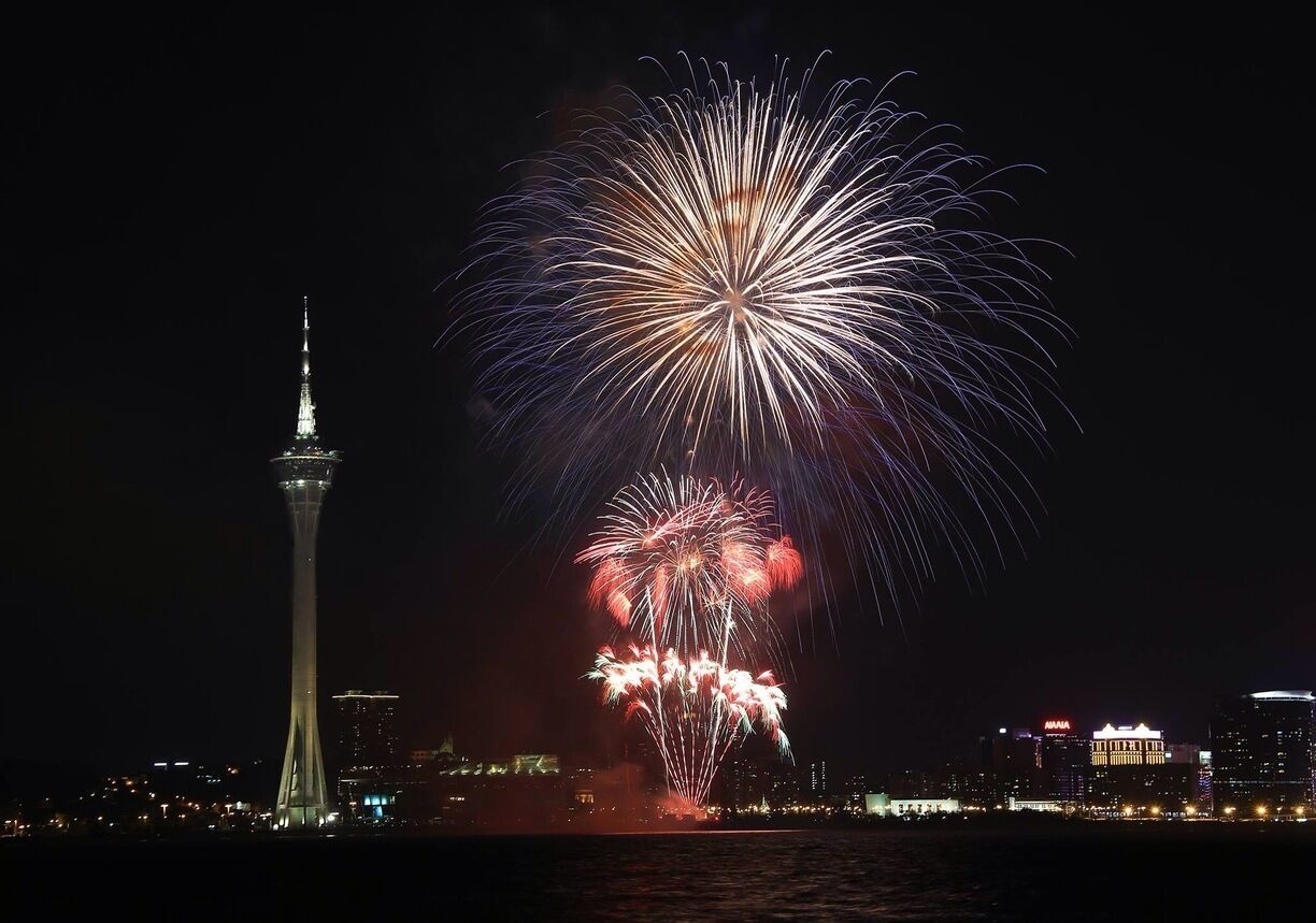A firework competition held in Marcau