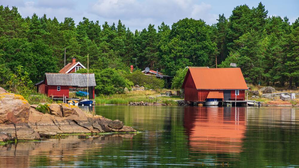 In The Smaland Archipelago near Oskarshamn, Sweden