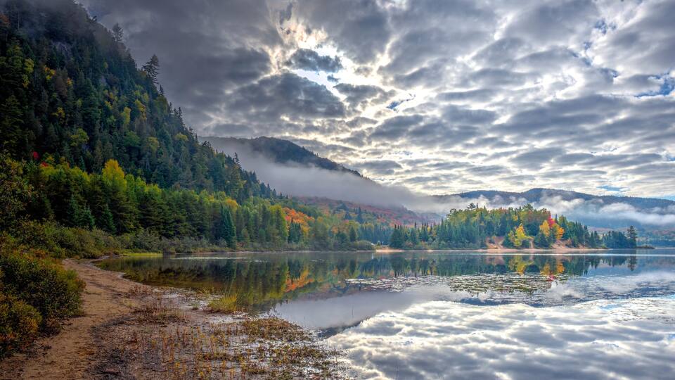 Paysage des Laurentides au Canada