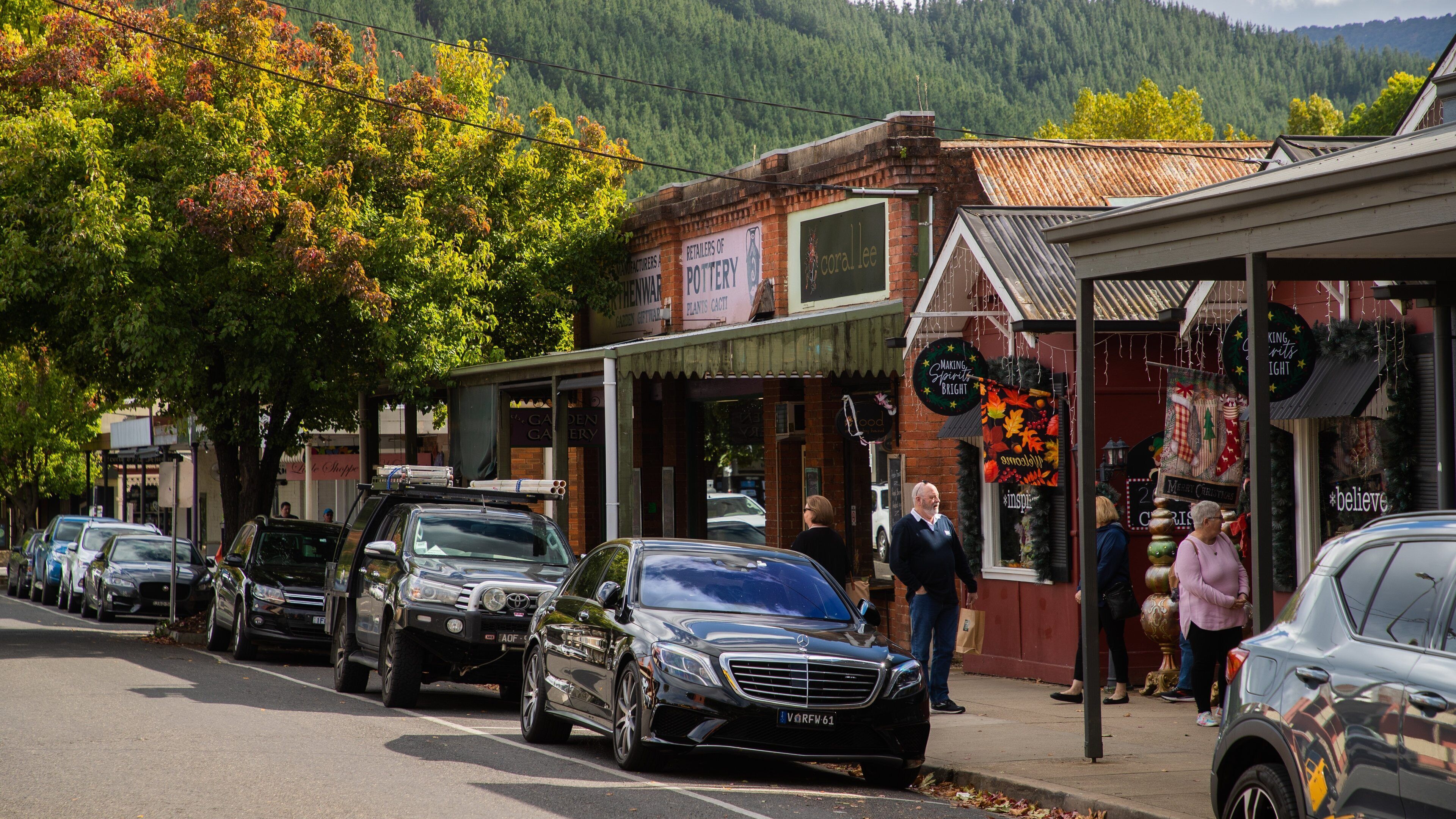 Bright featuring a small town or village