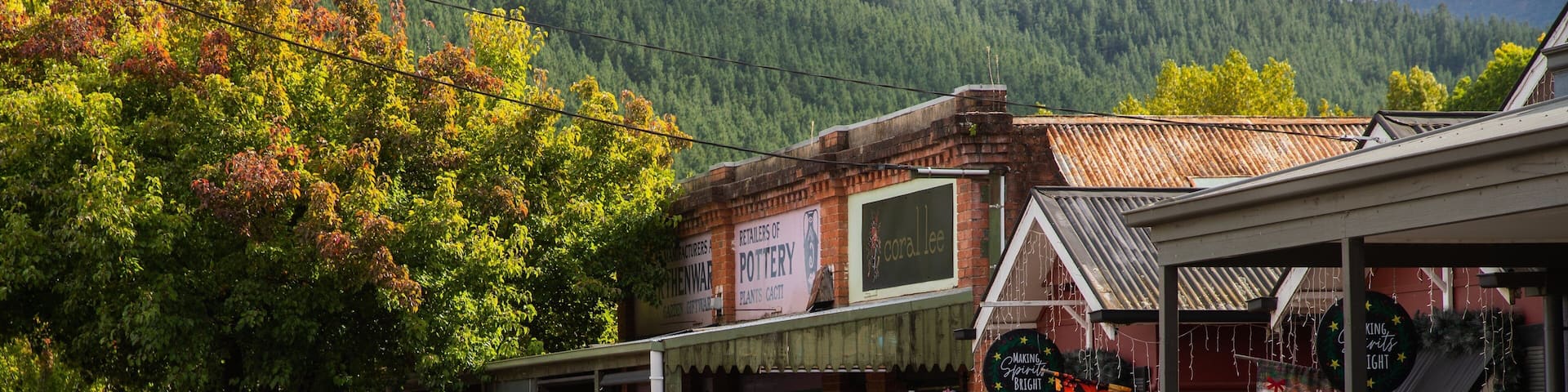 Bright featuring a small town or village