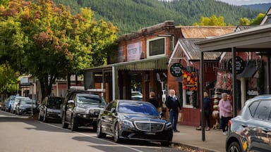 Bright featuring a small town or village