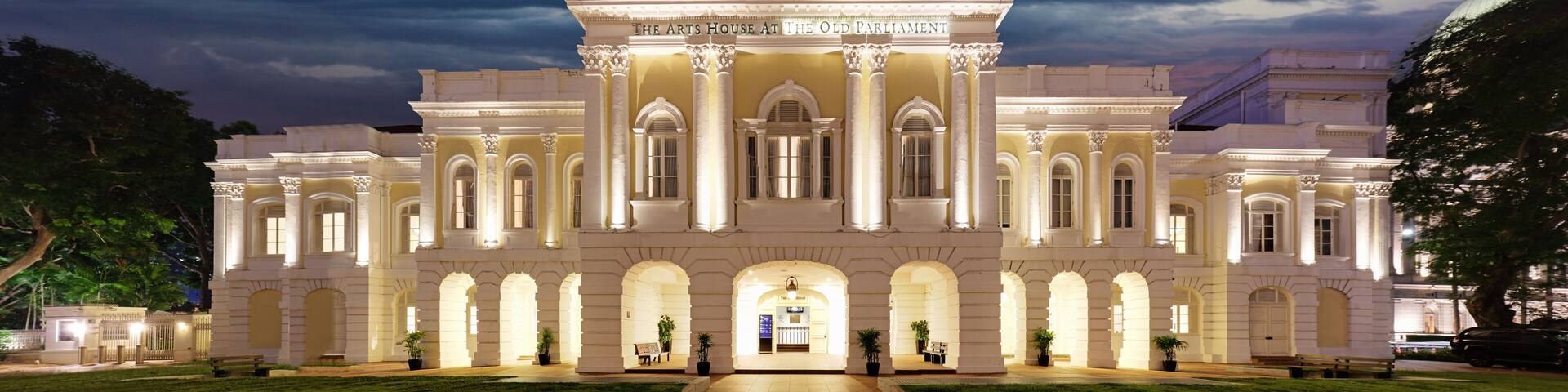 Singapore - Old Partliament at night, Art House