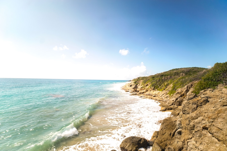 Puerto Rican beach on Vieques, Shutterstock ID 1075425815, purchase_order: SP-1269 HA 2018 Batch 1, Order: , client: , other: