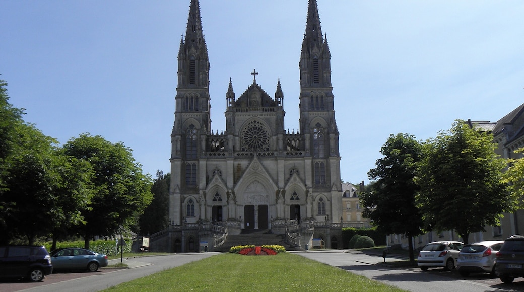 Basilique Notre-Dame de La Chapelle-Montligeon (61). Extérieur. Façade occidentale.