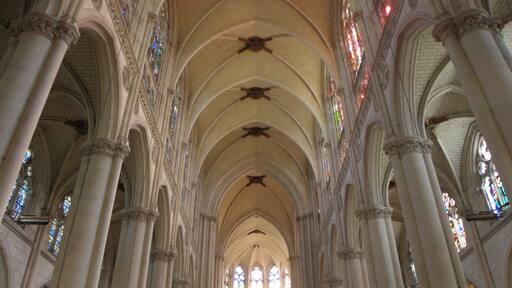 Basilique Notre-Dame de La Chapelle-Montligeon (61). Intérieur. Vaisseau principal.