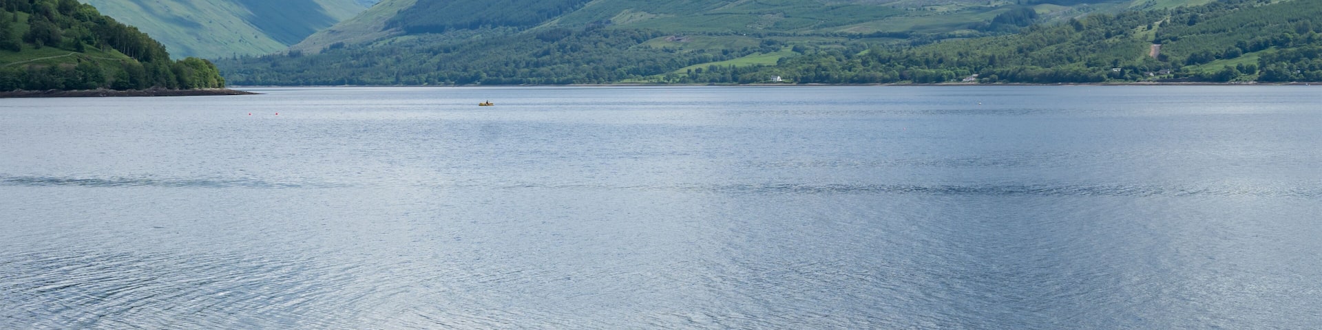 Loch Fyne with Highlands in Inveraray, Scotland