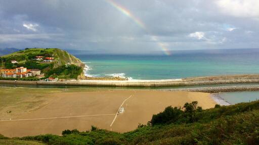 Rainbow over the sea