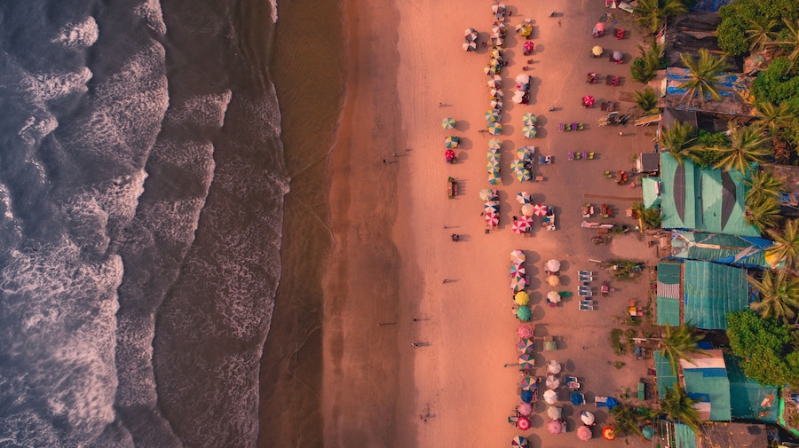 High above Baga Beach, Goa