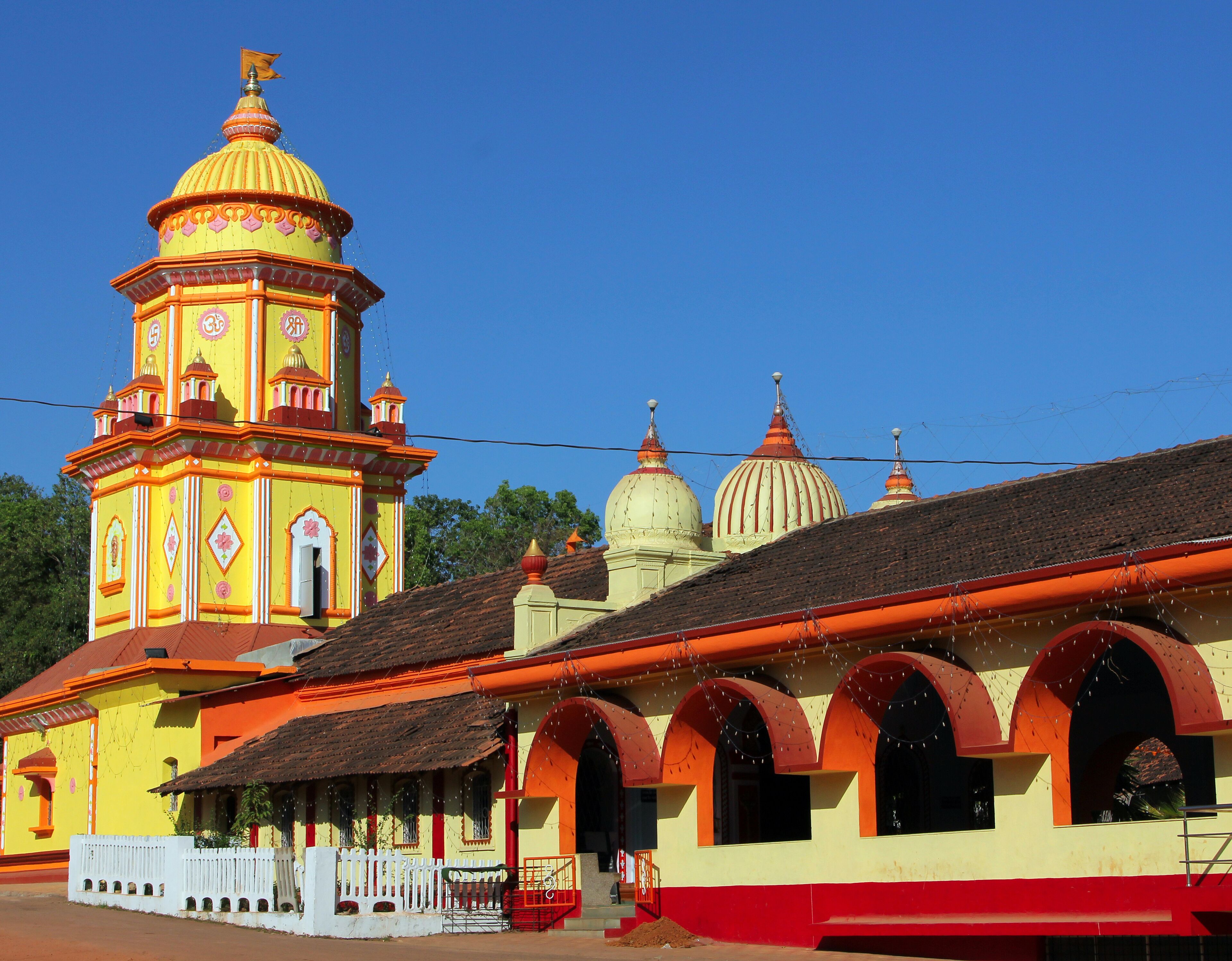 Hindu Temple Chauranginath in Arpora, Goa, India
