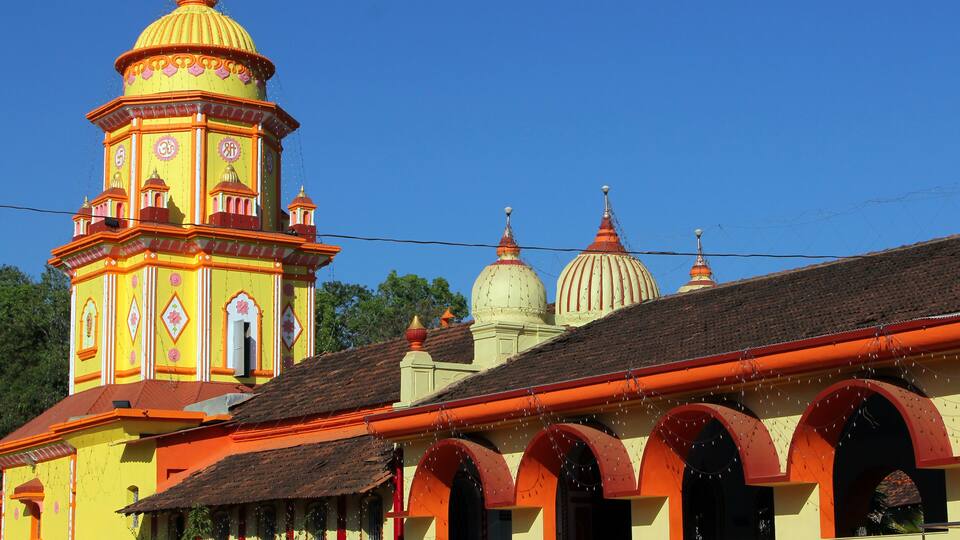 Hindu Temple Chauranginath in Arpora, Goa, India