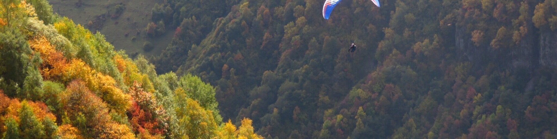 If you have ever wanted to try paragliding, it is a must in the Caucasus Mountains of Georgia. There is nothing like soaring like a bird above the autumn trees!
#Adventure Photo Contest