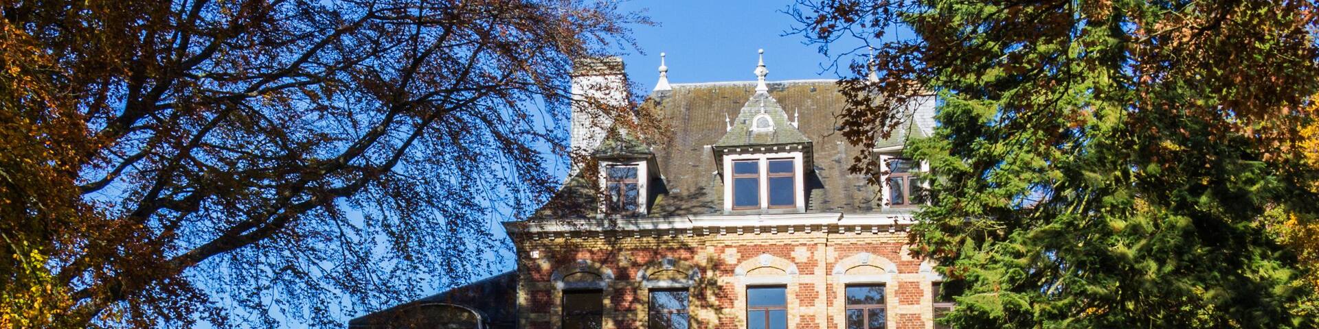 The Castle of Gouvy, Belgium in the fall