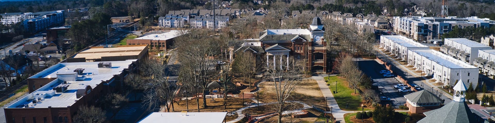 View of Duluth downtown district in Georgia