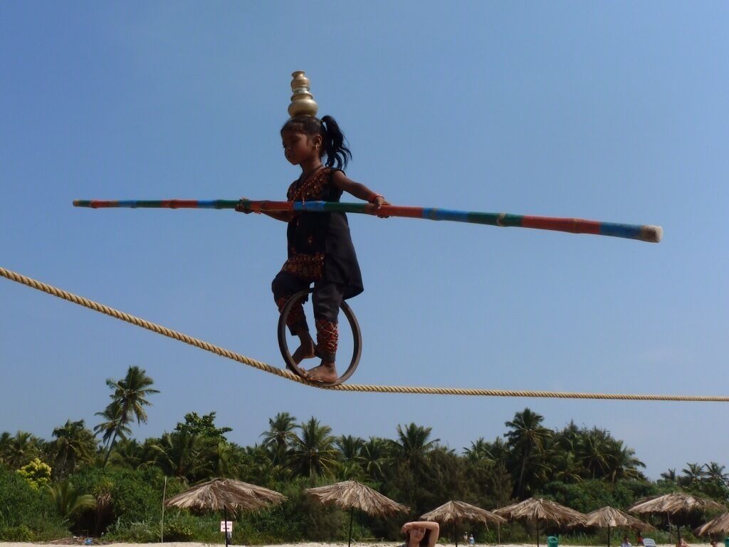 Majorda beach, South Goa, India - January 2014.  