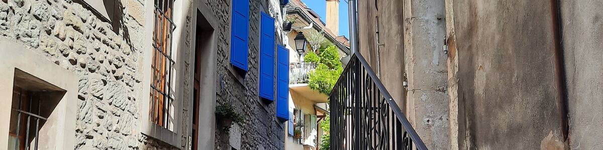 Ruelle de Rumilly en Haute-Savoie en France