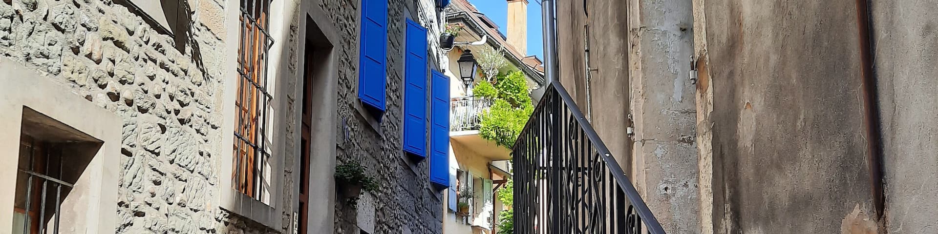 Ruelle de Rumilly en Haute-Savoie en France